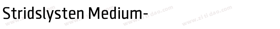 Stridslysten Medium字体转换